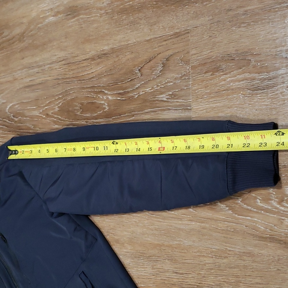 (M) Calvin Klein Light Hoodless Coat Outdoor Business Fancy Navy Utility Classy - Picture 5 of 10